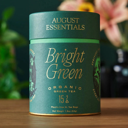 Essentials Bright Green Green Tea - 15 Tea Bags August Uncommon Tea