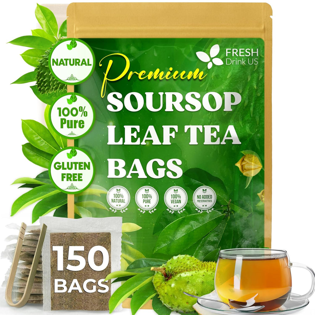 Premium Soursop Leaves Tea bags, Dried Soursop Leaves, Soursop Leaf Powder, Guanabana Leaves Tea, Hoja Guanabana Tea