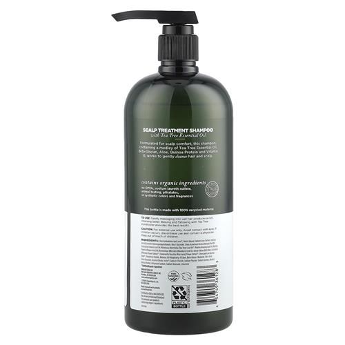 Avalon Organics Scalp Treatment Tea Tree Shampoo, Encourages Scalp Well-Being And Leaves Hair Soft, 32 Fluid Ounces
