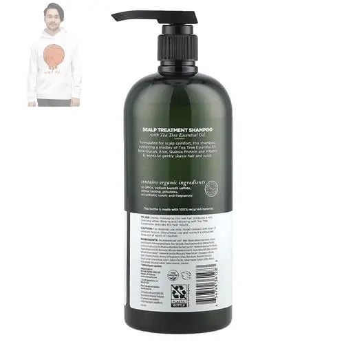 Avalon Organics Scalp Treatment Tea Tree Shampoo, Encourages Scalp Well-Being And Leaves Hair Soft, 32 Fluid Ounces ByBies