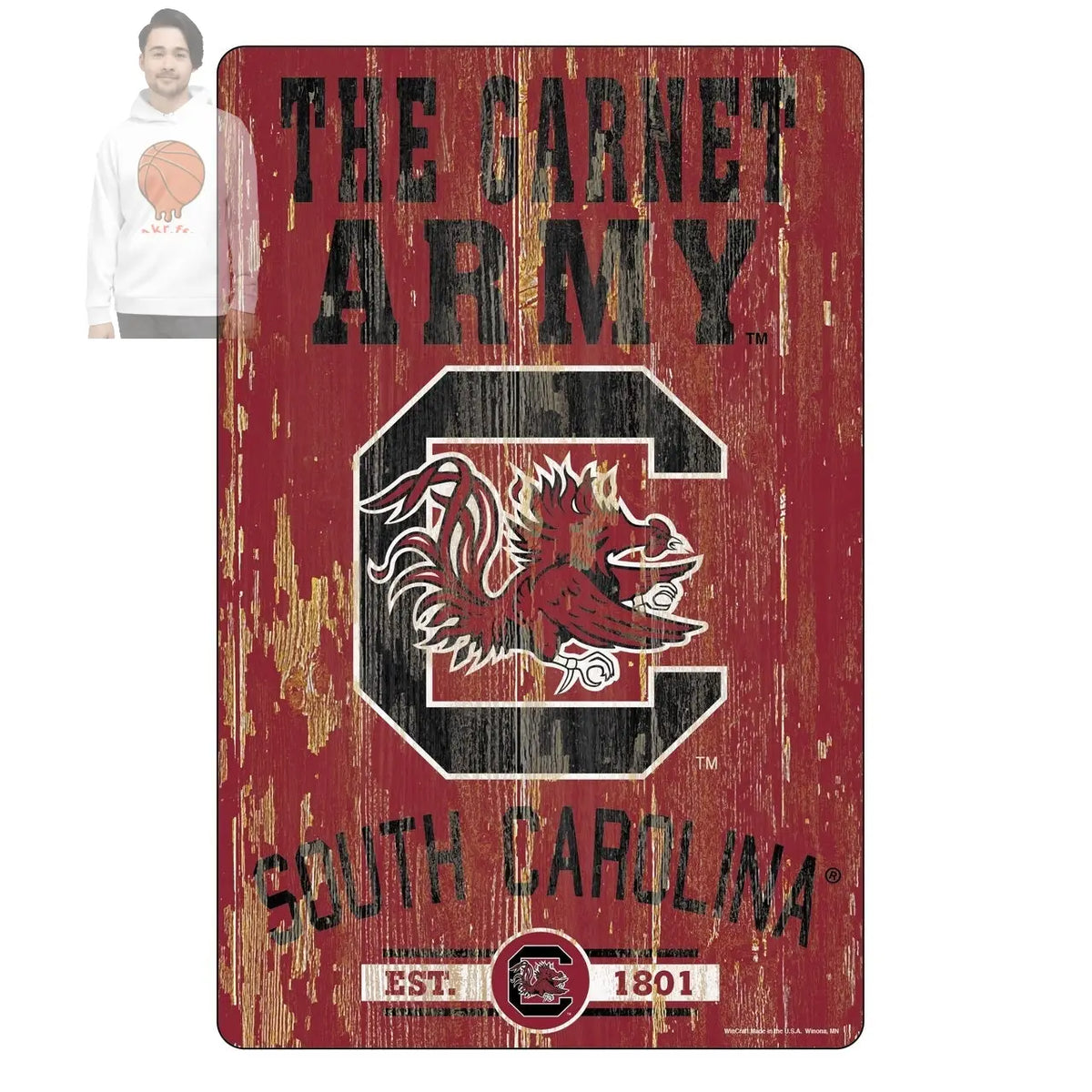 South Carolina Gamecocks Sign 11x17 Wood Slogan Design Wincraft