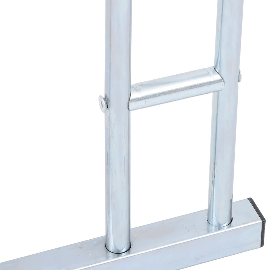Bicycle Stand for 4 Bikes Floor Freestanding Galvanized Steel
