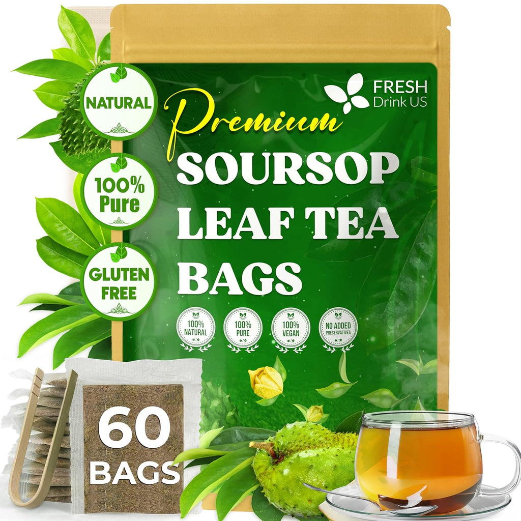 Premium Soursop Leaves Tea bags, Dried Soursop Leaves, Soursop Leaf Powder, Guanabana Leaves Tea, Hoja Guanabana Tea
