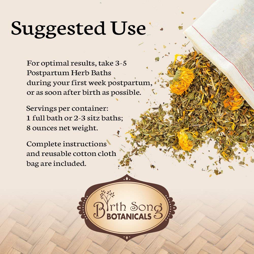 Herbal Postpartum Bath for After Birth Recovery and Perineal Care
