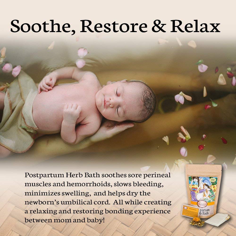 Herbal Postpartum Bath for After Birth Recovery and Perineal Care
