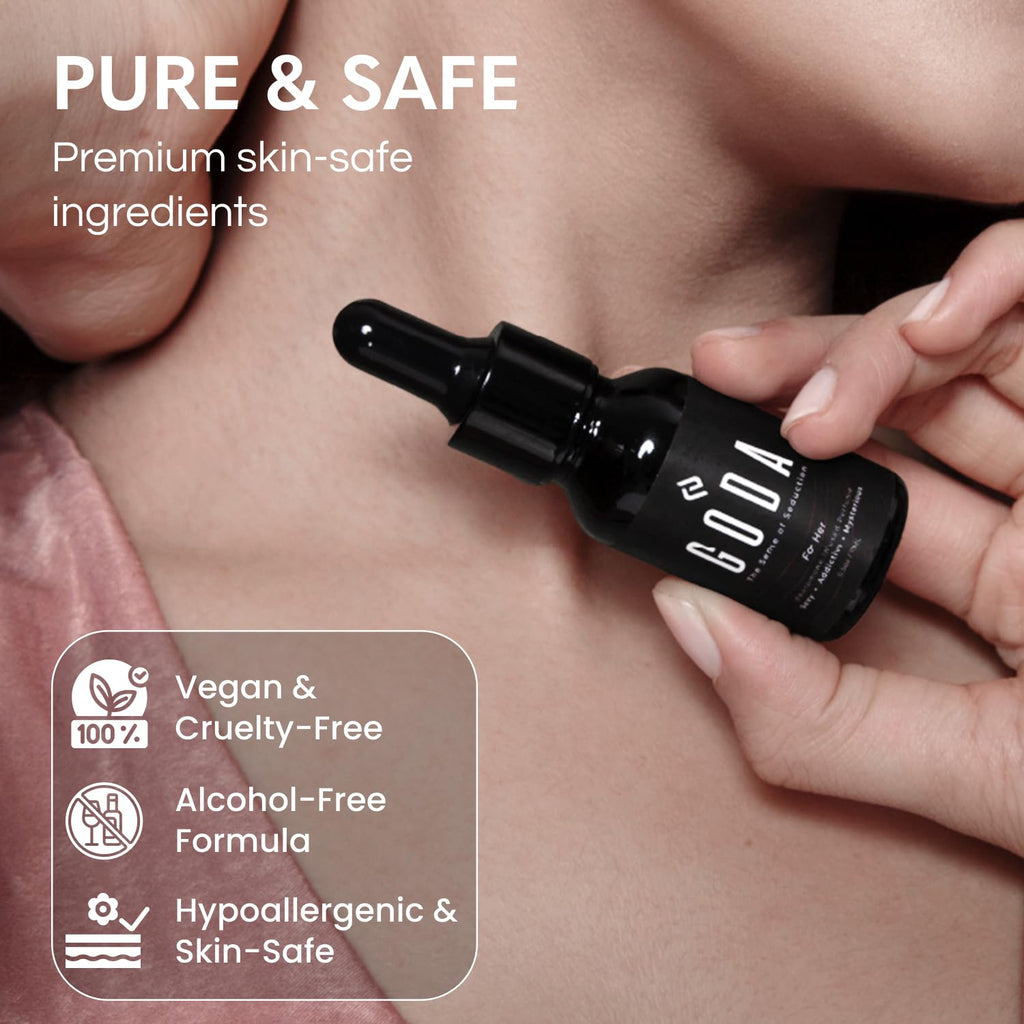 GODA Pheromones Perfume for Women – The Original – Long-Lasting Women's Fragrances with Jasmine and Rose, Vegan & Cruelty-Free – 15ml/0.50 fl. oz Uncle LOL