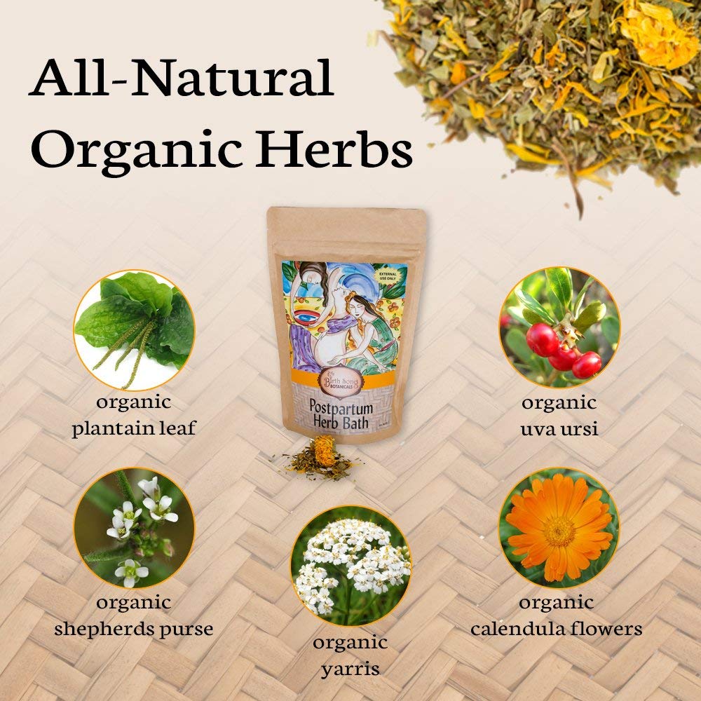 Herbal Postpartum Bath for After Birth Recovery and Perineal Care