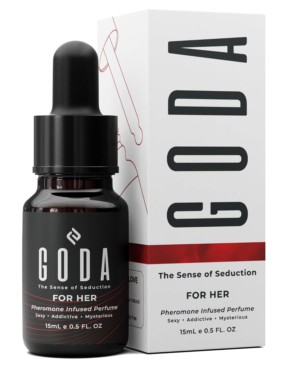 GODA Pheromones Perfume for Women – The Original – Long-Lasting Women's Fragrances with Jasmine and Rose, Vegan & Cruelty-Free – 15ml/0.50 fl. oz Uncle LOL