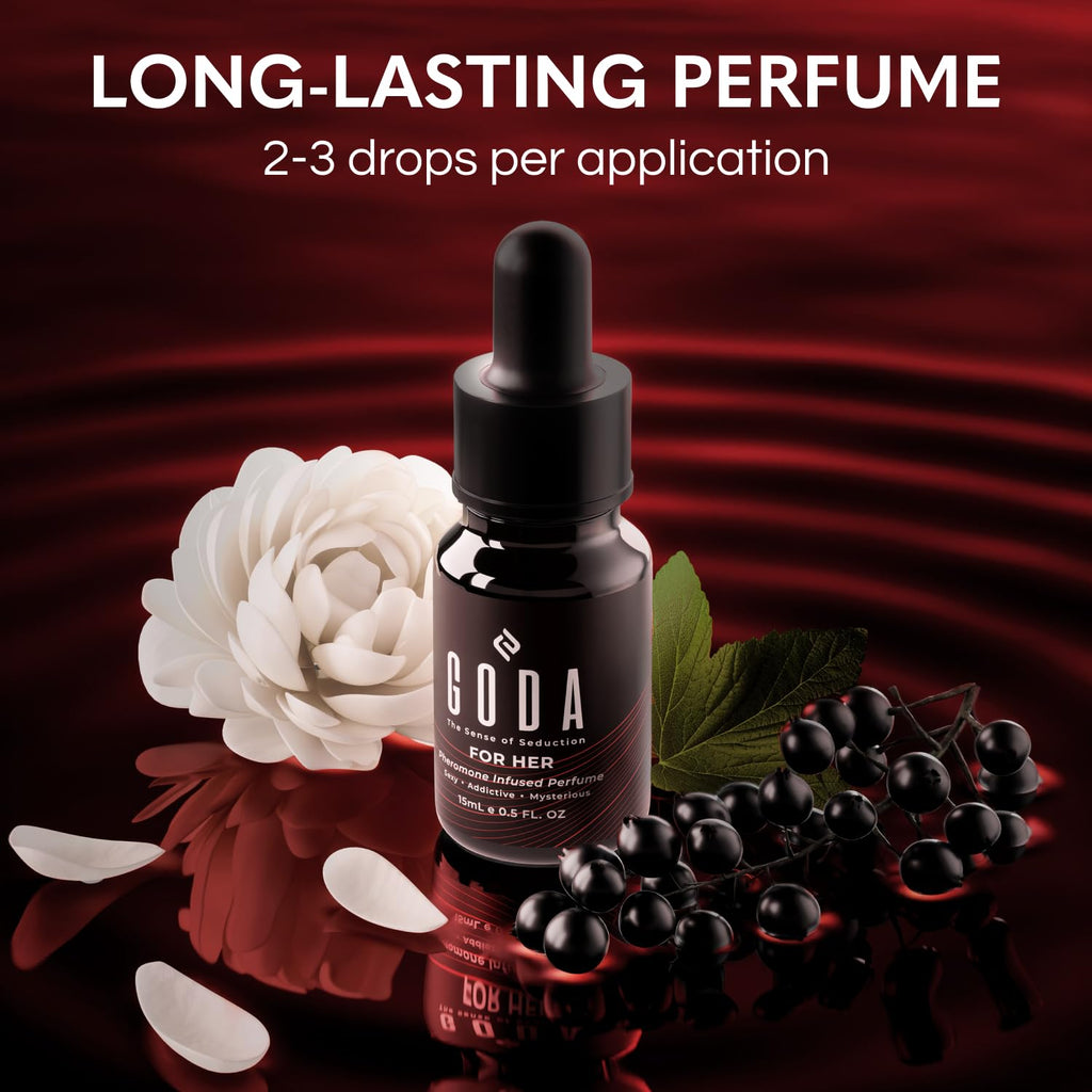 GODA Pheromones Perfume for Women – The Original – Long-Lasting Women's Fragrances with Jasmine and Rose, Vegan & Cruelty-Free – 15ml/0.50 fl. oz Uncle LOL