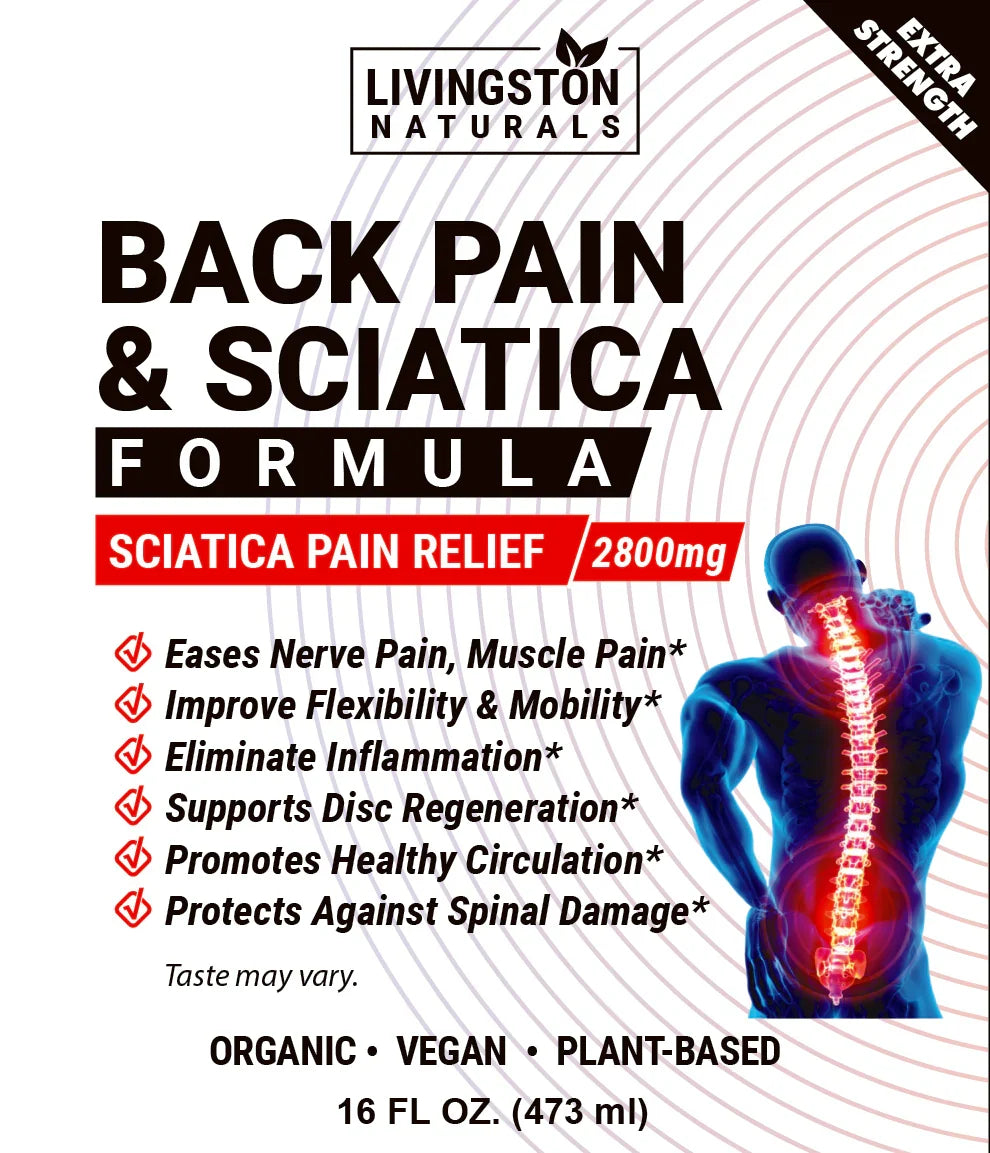 Back Pain & Sciatica Organic Liquid Herbal Formula