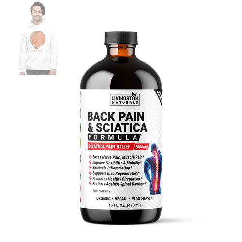 Back Pain & Sciatica Organic Liquid Herbal Formula VeggieVerve