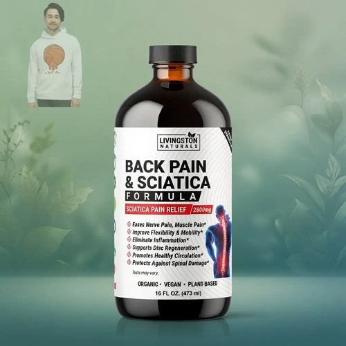 Back Pain & Sciatica Organic Liquid Herbal Formula VeggieVerve