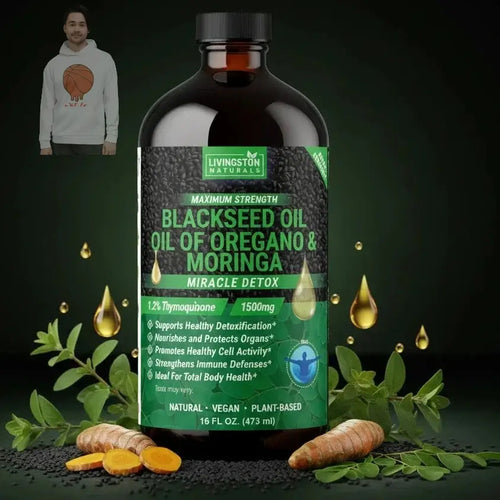 Organic Black Seed Oil with Oil of Oregano & Moringa – Maximum Strength Liquid Formula VeggieVerve