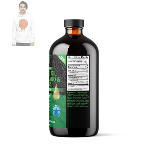Organic Black Seed Oil with Oil of Oregano & Moringa – Maximum Strength Liquid Formula VeggieVerve