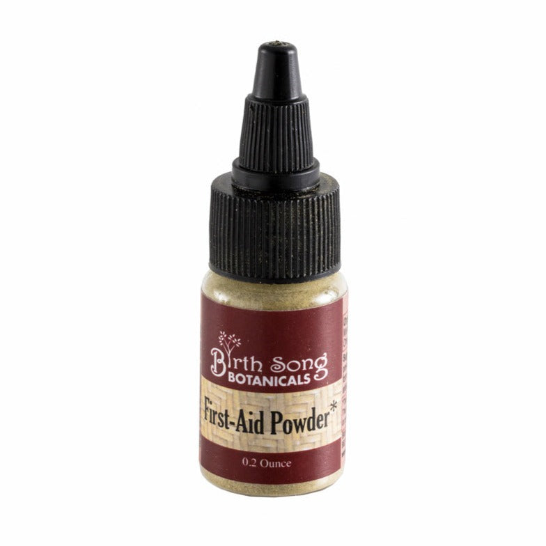Organic Herbal First Aid Powder for Minor Cuts and Scrapes, with Myrrh, and Yarrow