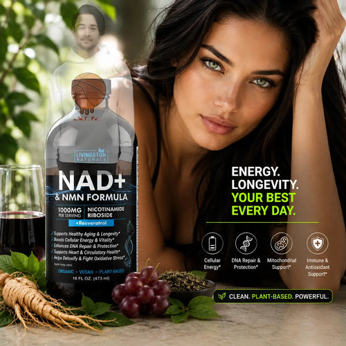 NAD+ & NMN Cellular Vitality Organic Formula with Resveratrol VeggieVerve