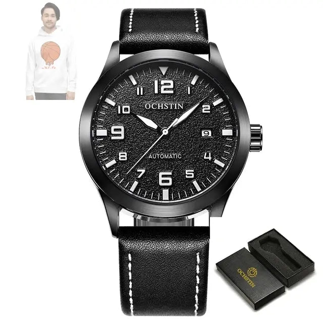 OCHSTIN Men Automatic Mechanical Watch Luxury Casual Dress Military Outdoor Sports Army Mens Wristwatches Waterproof Male Clock ARWELLNESS