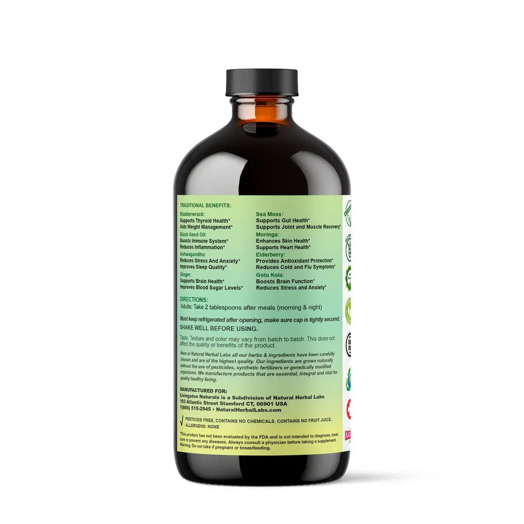 Sea Moss Supreme – 21-in-1 Organic Black Seed, Elderberry & Adaptogen Blend VeggieVerve
