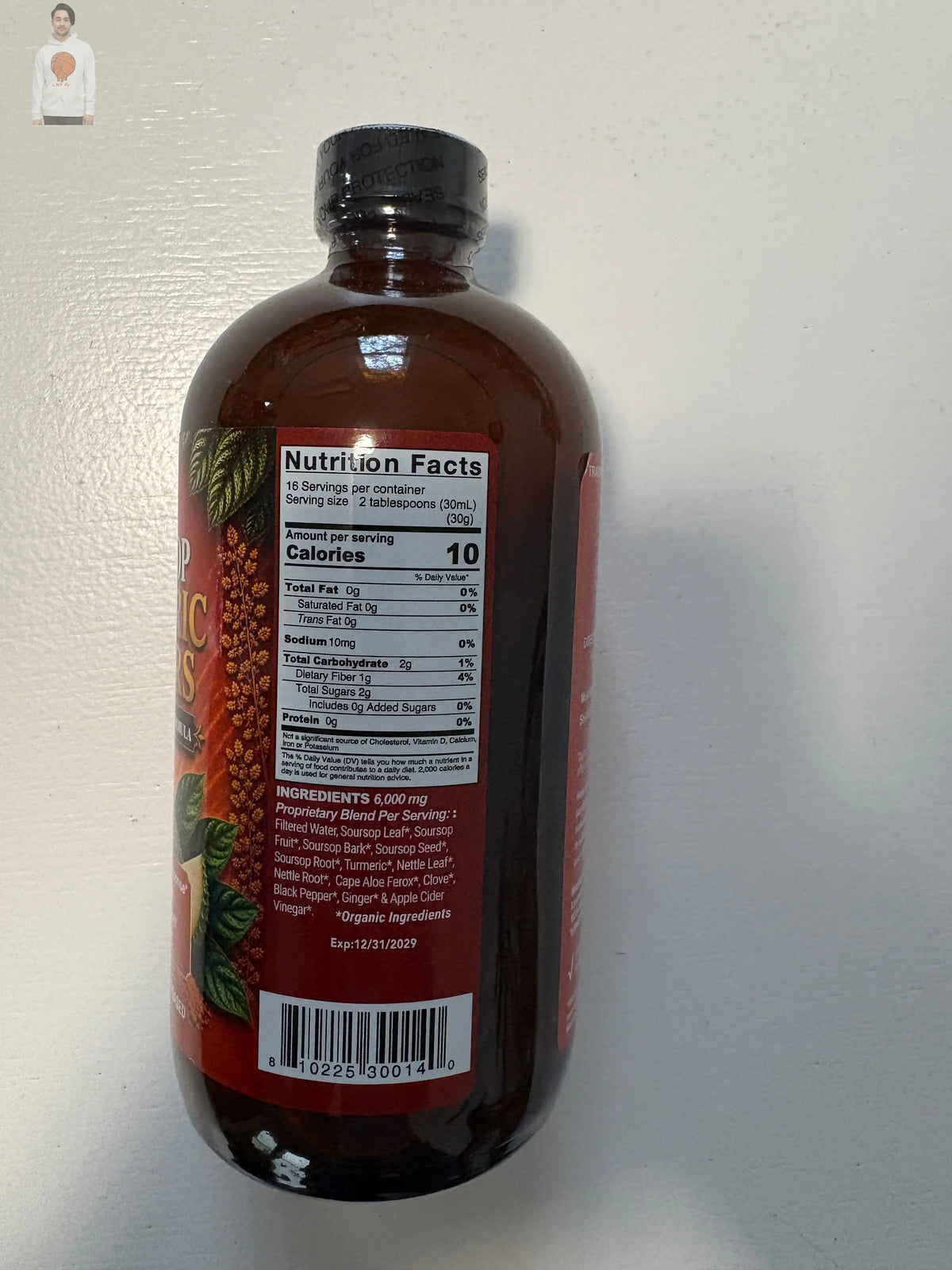 Organic Soursop Turmeric Bitters VeggieVerve