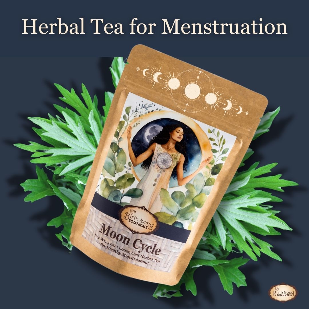 Moon Cycle Herbal Tea for Menstrual Support with Mugwort
