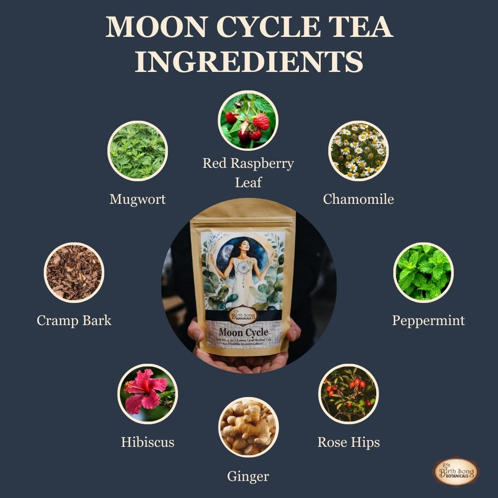 Moon Cycle Herbal Tea for Menstrual Support with Mugwort