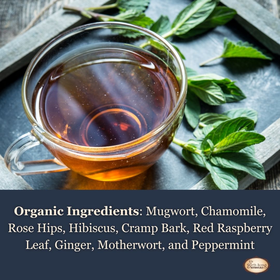 Moon Cycle Herbal Tea for Menstrual Support with Mugwort