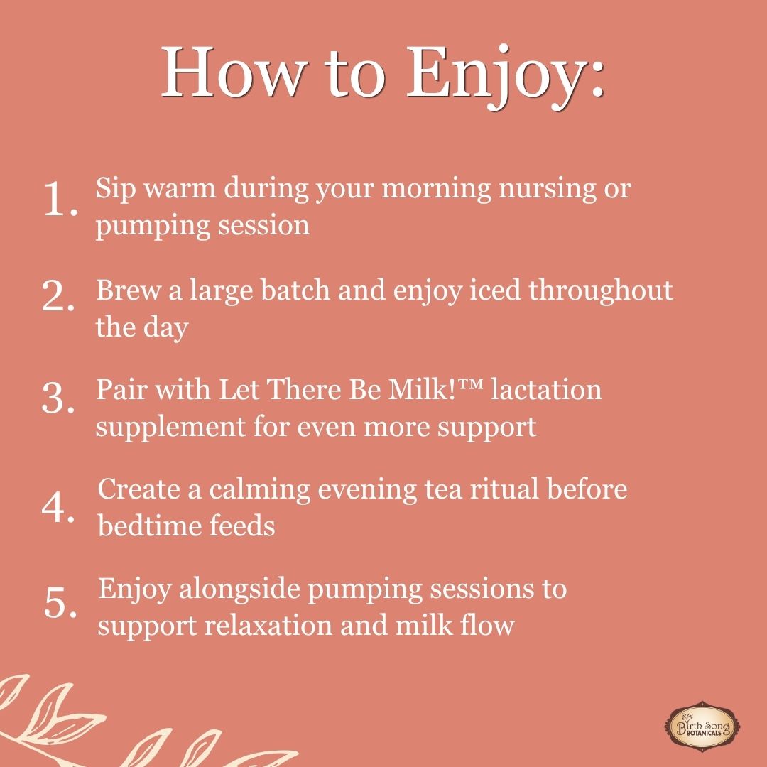Nursing Nectar Herbal Breastfeeding Tea For Healthy Breastmilk Supply