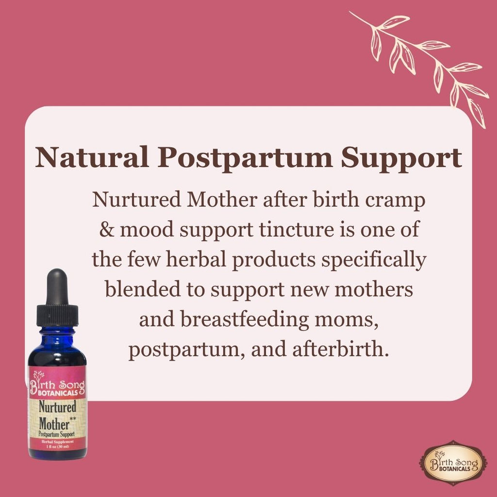 Nurtured Mother Postpartum Recovery Tincture for After Birth Cramps 1 oz.