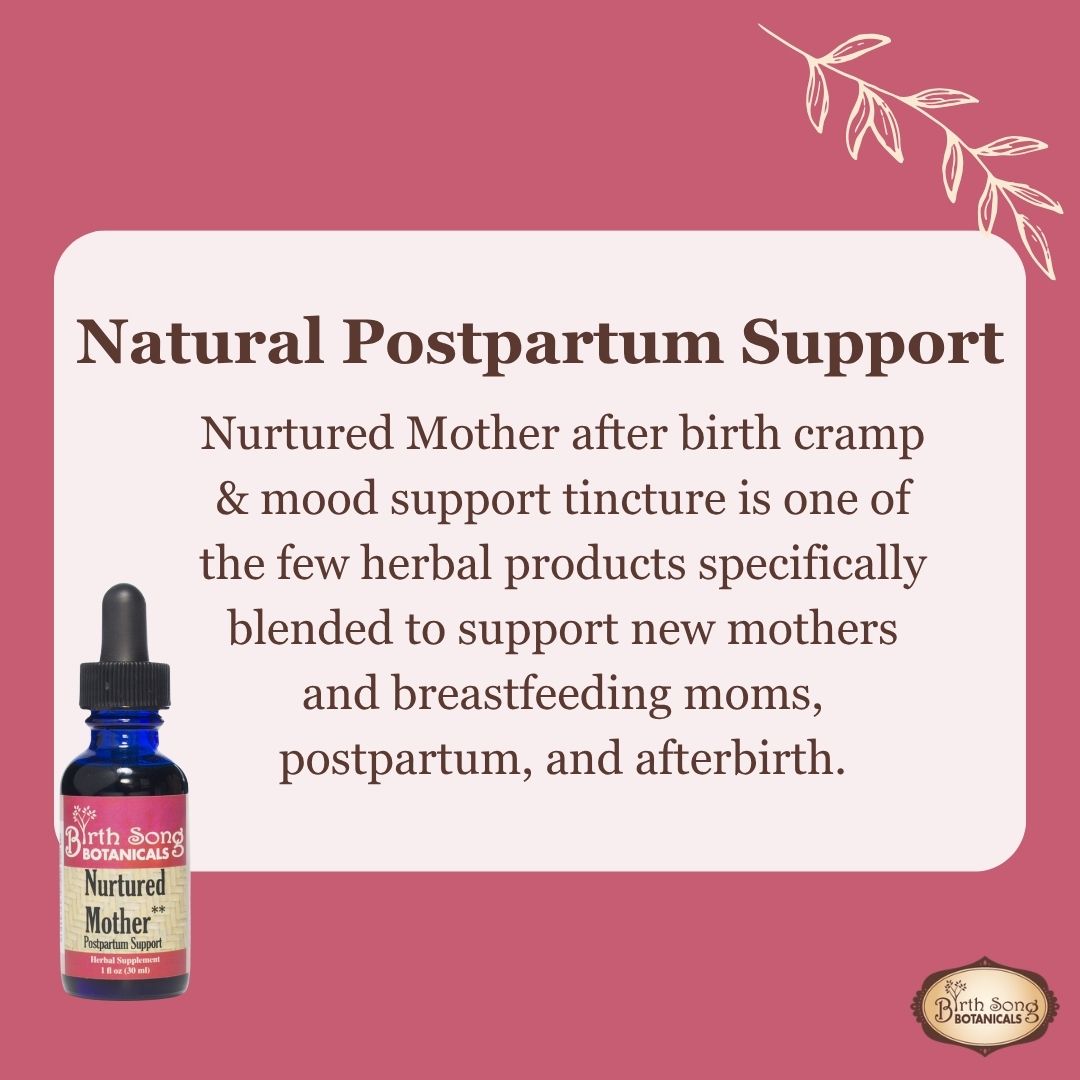 Nurtured Mother Postpartum Recovery Tincture for After Birth Cramps 1 oz.