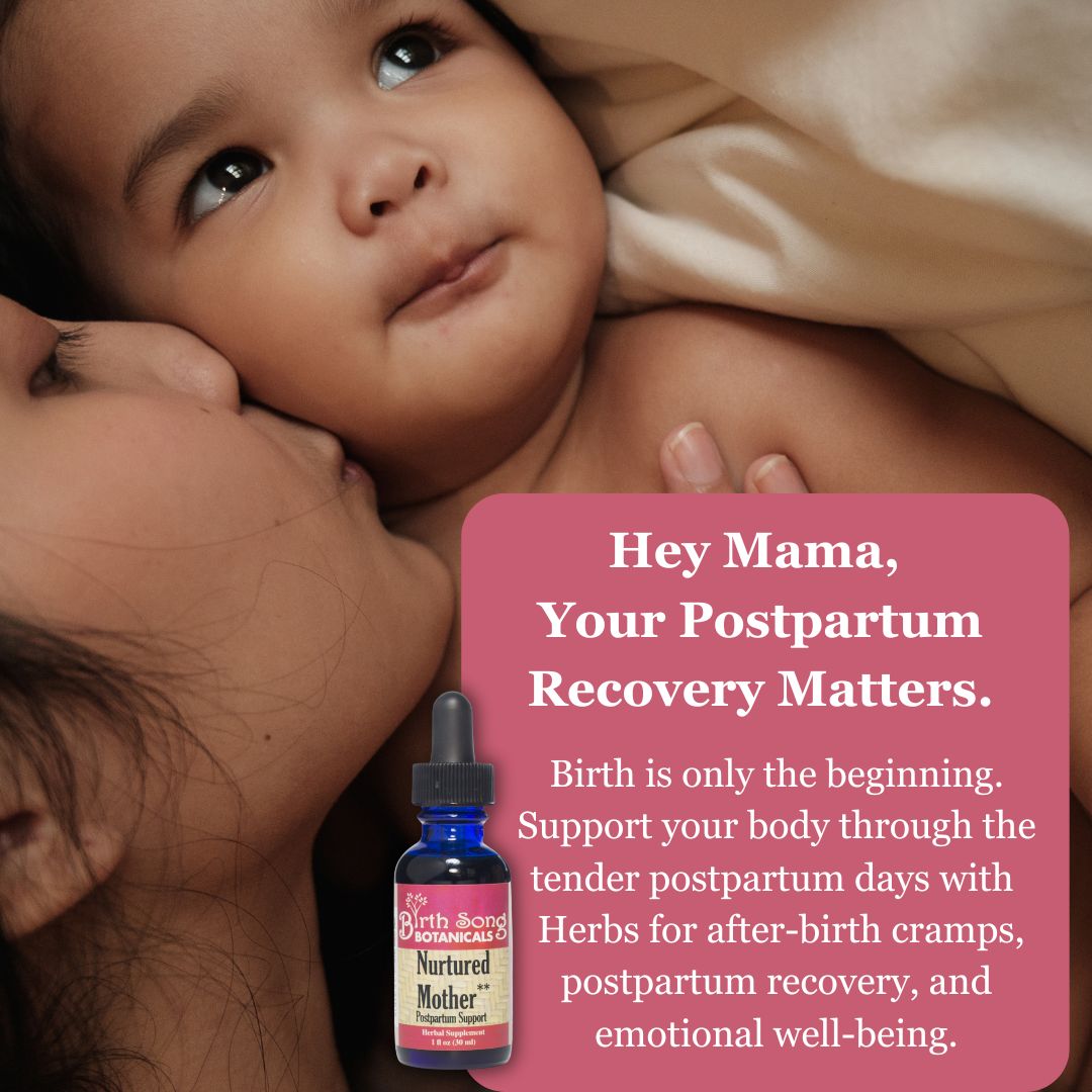 Nurtured Mother Postpartum Recovery Tincture for After Birth Cramps 1 oz.