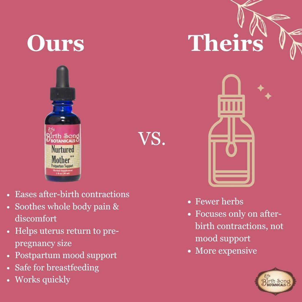 Nurtured Mother Postpartum Recovery Tincture for After Birth Cramps 1 oz.