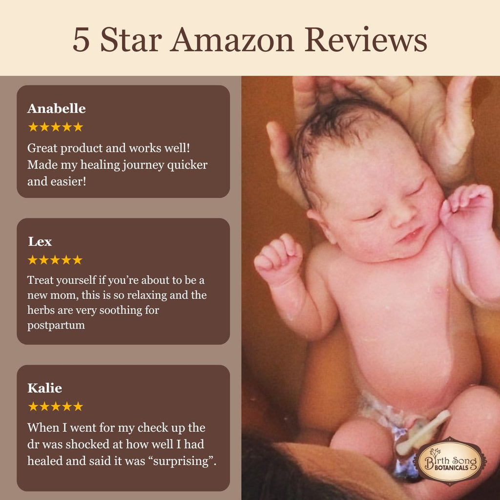 Herbal Postpartum Bath for After Birth Recovery and Perineal Care