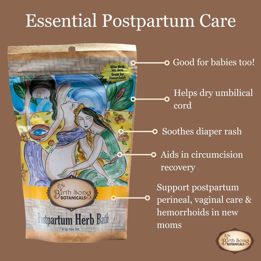 Herbal Postpartum Bath for After Birth Recovery and Perineal Care