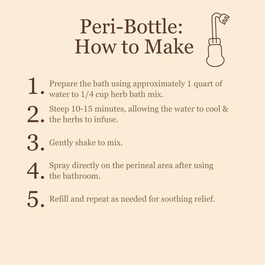 Herbal Postpartum Bath for After Birth Recovery and Perineal Care