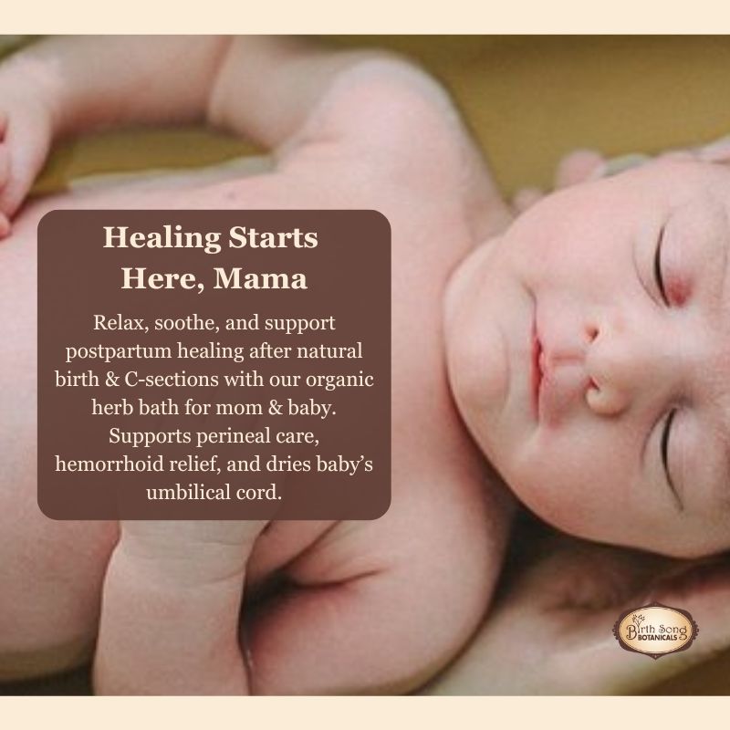 Herbal Postpartum Bath for After Birth Recovery and Perineal Care