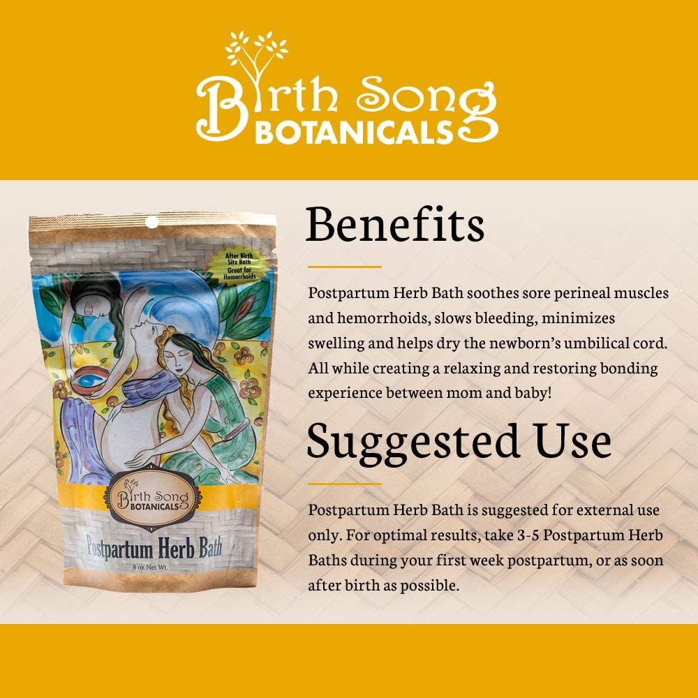 Herbal Postpartum Bath for After Birth Recovery and Perineal Care
