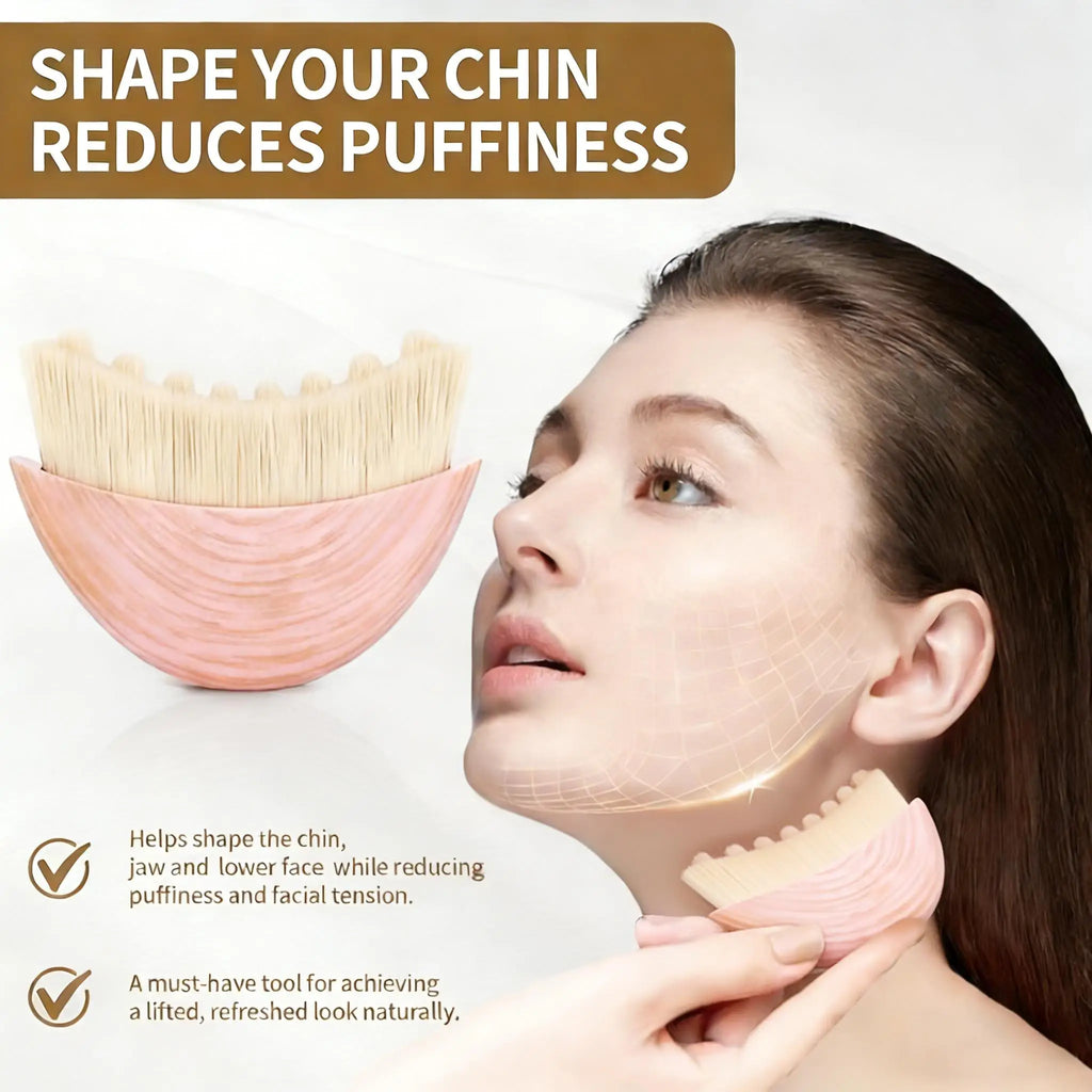 2026 New Model- Sensitive Skin Lymphatic Facial Massage Brush- Suitable for Lymphedema and, Oval Bristles Manual Skincare,