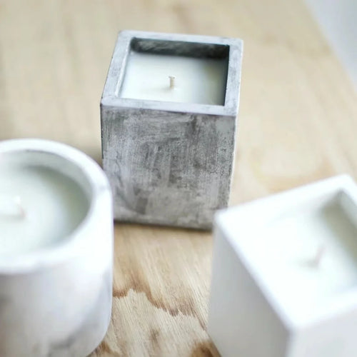 Aromatherapy Candle Cup Silicone Mold DIY Concrete Succulent Flowerpot Molds Square Round Storage Jar Pen Holder Mould