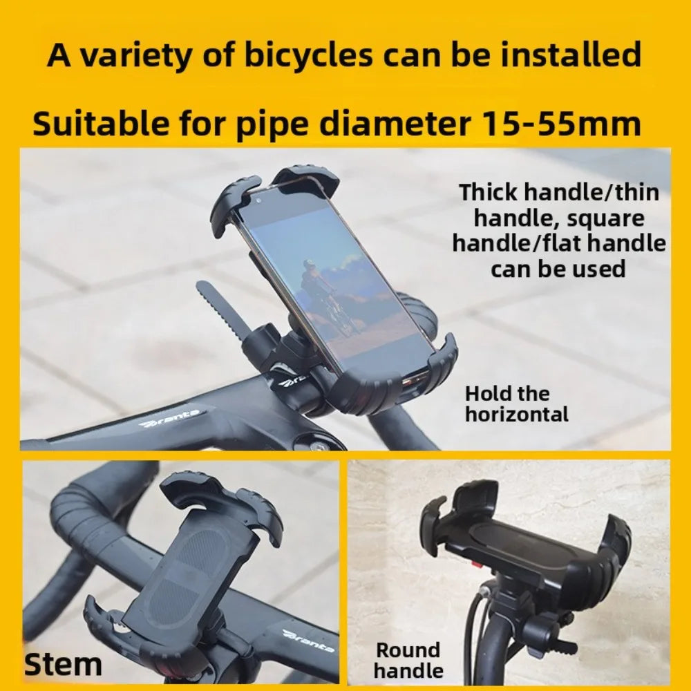 Mountain Bike Mobile Phone Safety Compartment Is Easy To Operate Stable and Non-slip Rotatable Navigation Mobile Phone Holder