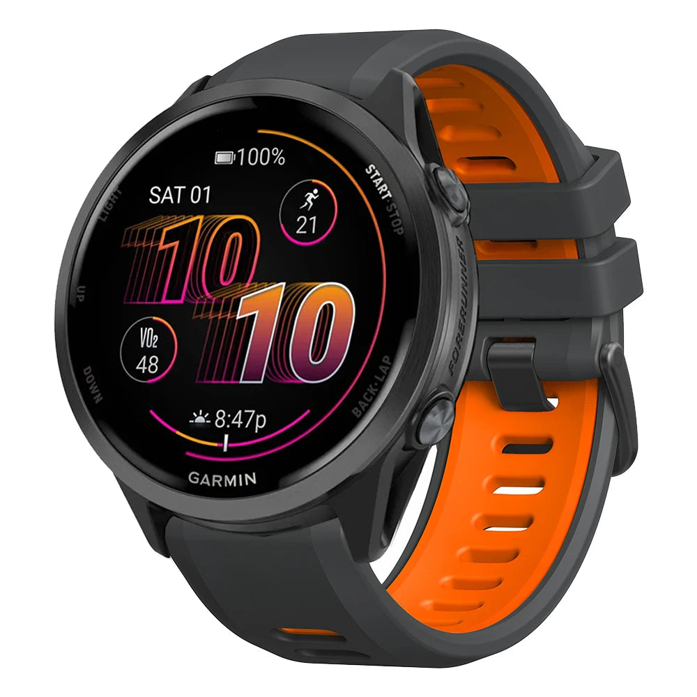 Quick Release Silicone Sport Band for Garmin – 22mm