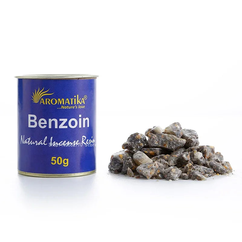 50g/ Can Indian Natural Resin Series Fragrance Granules Aromatherapy White Sage Benzoin Indoor Yoga Meditation Soothing Spirit