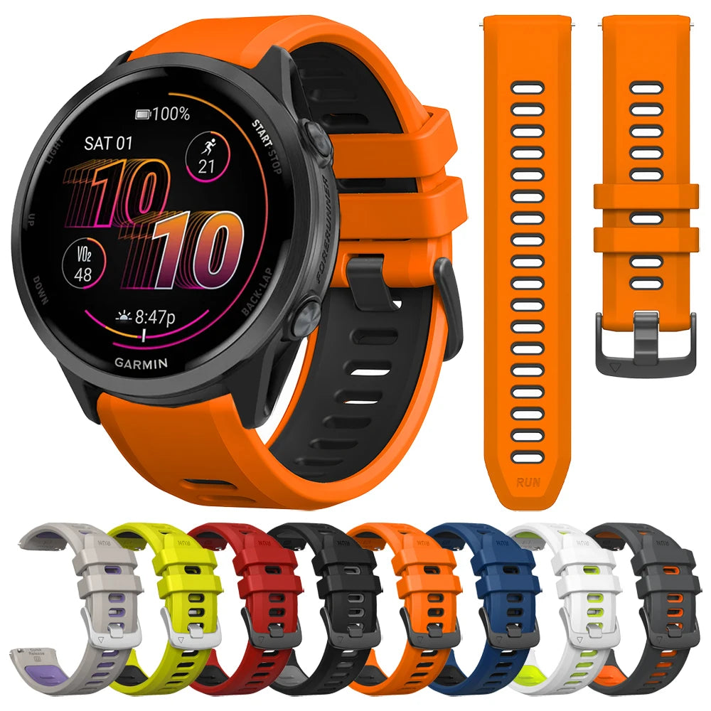 Quick Release Silicone Sport Band for Garmin – 22mm