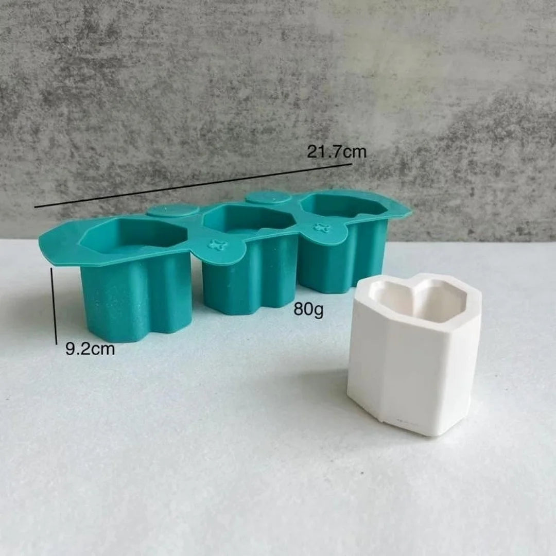 Aromatherapy Candle Cup Silicone Mold DIY Concrete Succulent Flowerpot Molds Square Round Storage Jar Pen Holder Mould