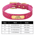 Personalized Bling Dog Collar with Engraved ID Tag