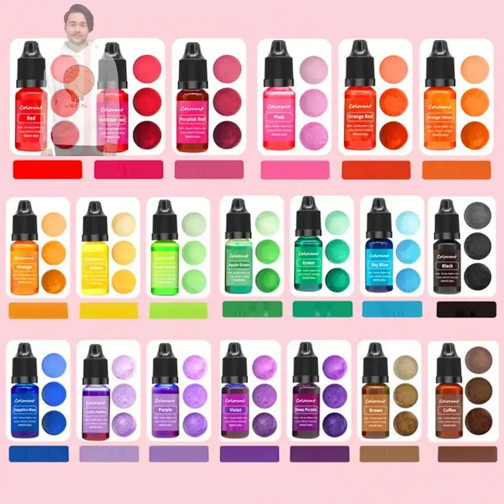 Concentrated Liquid Candle Dye Aromatherapy Candle Color Essence Soy Wax Dye For UV Resin Resin Pigment DIY Jewelry Making ARWELLNESS