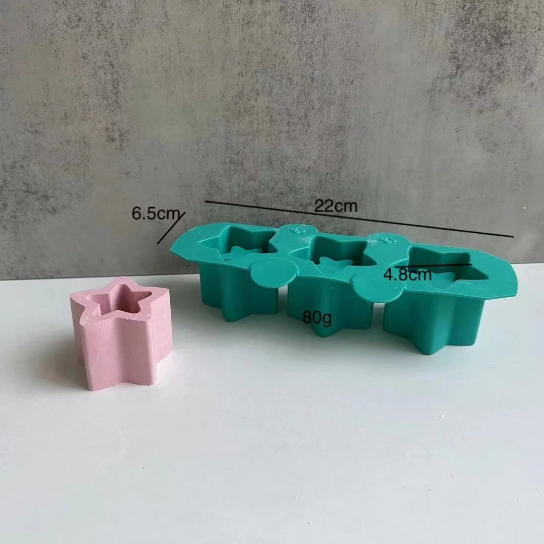 Aromatherapy Candle Cup Silicone Mold DIY Concrete Succulent Flowerpot Molds Square Round Storage Jar Pen Holder Mould