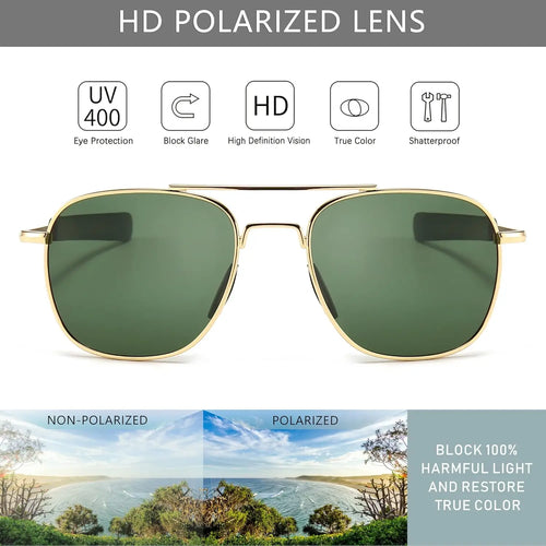 ARWELLNESS UV Protection Aviator Sunglasses – Outdoor Wellness