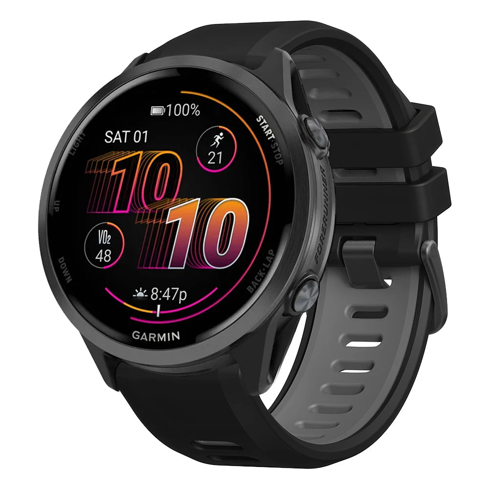 Quick Release Silicone Sport Band for Garmin – 22mm