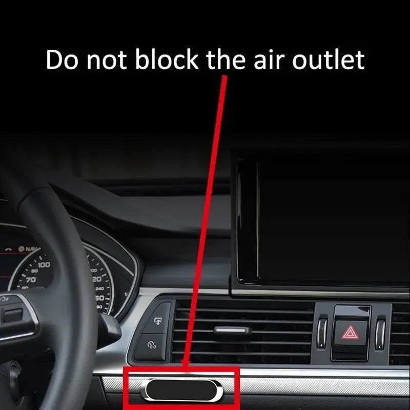 Mini Magnetic Car Phone Mount – Dashboard Strip Style