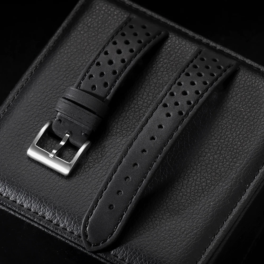 18mm 20mm 22mm Vintage Calfskin Strap Universal Cowhide Watch Band Breathable Bracelet for Men Women Sport Wristbelt Accessories
